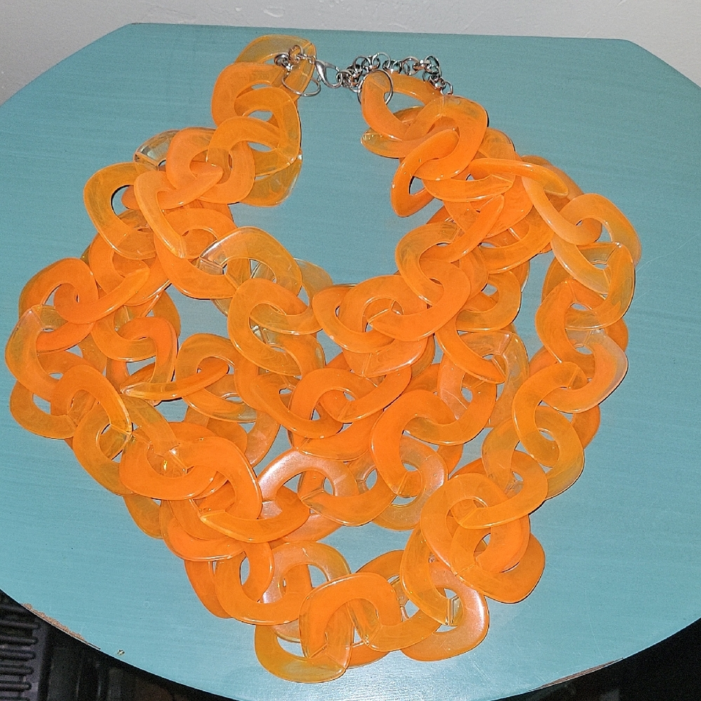 Sassy Jones Zaria Luxe Chain - Orange